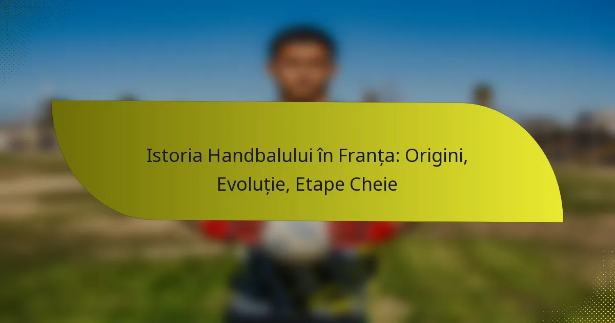 Istoria Handbalului în Franța: Origini, Evoluție, Etape Cheie