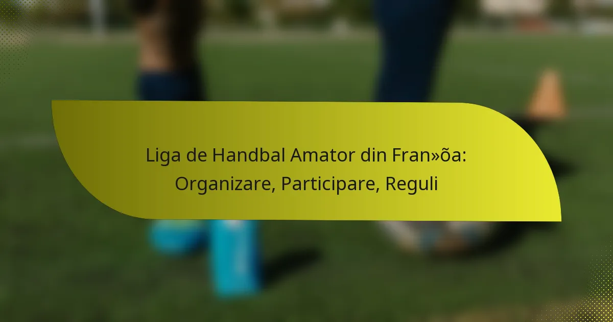 Liga de Handbal Amator din Franța: Organizare, Participare, Reguli