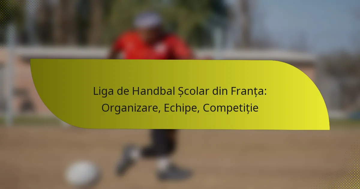 Liga de Handbal Școlar din Franța: Organizare, Echipe, Competiție