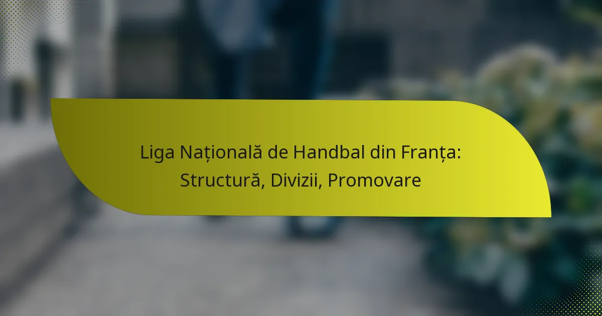 Liga Națională de Handbal din Franța: Structură, Divizii, Promovare