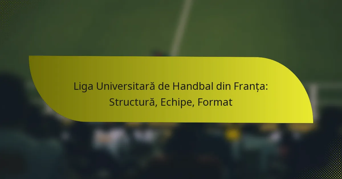 Liga Universitară de Handbal din Franța: Structură, Echipe, Format